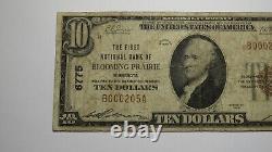 $10 1929 Blooming Prairie Minnesota MN National Currency Bank Note Bill Ch #6775
