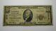 $10 1929 Bloomington Indiana In National Currency Bank Note Bill! Ch. #8415 Rare