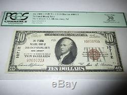$10 1929 Bloomsbury New Jersey NJ National Currency Bank Note Bill #12984 VF