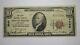 $10 1929 Bound Brook New Jersey Nj National Currency Bank Note Bill Ch. #448 Vf