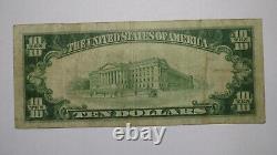 $10 1929 Bound Brook New Jersey NJ National Currency Bank Note Bill Ch. #448 VF