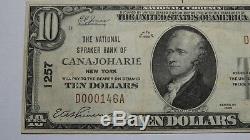 $10 1929 Canajoharie New York NY National Currency Bank Note Bill Ch #1257 VF+