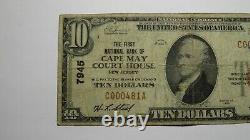 $10 1929 Cape May Court House New Jersey National Currency Bank Note Bill #7945