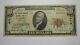 $10 1929 Carmel New York Ny National Currency Bank Note Bill Ch. #976 Fine