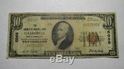 $10 1929 Charlotte North Carolina NC National Currency Bank Note Bill! Ch. #5055