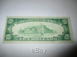 $10 1929 Charlottesville Virginia VA National Currency Bank Note Bill! #2594 XF