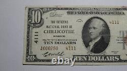 $10 1929 Chillicothe Missouri MO National Currency Bank Note Bill Ch. #4111 VF