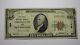 $10 1929 Chillicothe Ohio Oh National Currency Bank Note Bill Ch #128 Fine