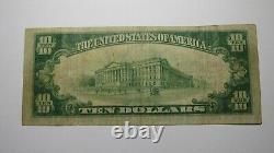 $10 1929 Clifton New Jersey NJ National Currency Bank Note Bill Ch. #12690 RARE