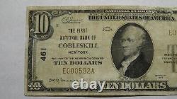 $10 1929 Cobleskill New York NY National Currency Bank Note Bill Ch. #461 RARE
