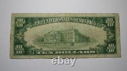 $10 1929 Columbus Ohio OH National Currency Bank Note Bill Charter #7621