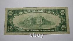 $10 1929 Connellsville Pennsylvania PA National Currency Bank Note Bill! #13491