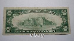 $10 1929 Cottonwood Falls Kansas KS National Currency Bank Note Bill Ch 6590 VF