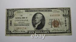 $10 1929 Cynthiana Kentucky KY National Currency Bank Note Bill Charter #1900 VF