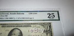 $10 1929 Deadwood South Dakota SD National Currency Bank Note Bill Ch. #2391 VF