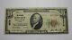 $10 1929 Decatur Illinois Il National Currency Bank Note Bill Ch. #3303 Rare
