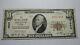 $10 1929 Decatur Illinois Il National Currency Bank Note Bill! Ch. #4920 Fine
