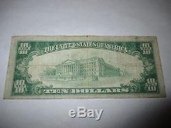 $10 1929 Des Moines Iowa IA National Currency Bank Note Bill! #13321 Fine