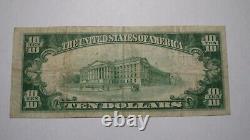 $10 1929 Donora Pennsylvania PA National Currency Bank Note Bill! Ch. #13644 VF+