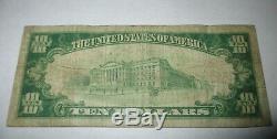 $10 1929 Dover Delaware DE National Currency Bank Note Bill Ch. #1567 Fine
