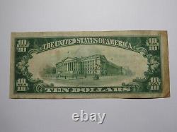 $10 1929 Durant Oklahoma OK National Currency Bank Note Bill Charter #13018 FINE