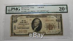 $10 1929 Dyersville Iowa IA National Currency Bank Note Bill Ch. #9555 VF20 PMG