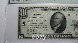 $10 1929 Easthampton Massachusetts National Currency Bank Note Bill UNC65EPQ PMG