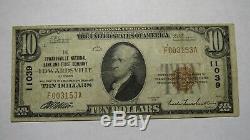 $10 1929 Edwardsville Illinois IL National Currency Bank Note Bill #11039 FINE