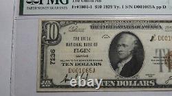 $10 1929 Elgin Illinois IL National Currency Bank Note Bill Ch. #7236 VF35 PMG