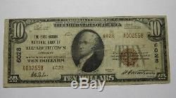 $10 1929 Elizabethtown Kentucky KY National Currency Bank Note Bill #6028 FINE