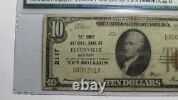 $10 1929 Ellenville New York NY National Currency Bank Note Bill Ch. #2117 F15
