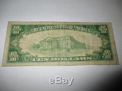 $10 1929 Elmira New York NY National Currency Bank Note Bill! Ch #149 FINE