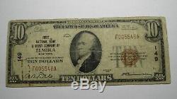 $10 1929 Elmira New York NY National Currency Bank Note Bill! Charter #149 RARE