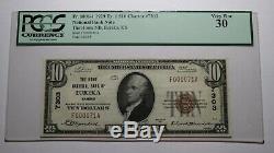 $10 1929 Eureka Kansas KS National Currency Bank Note Bill Ch #7303 VF30 PCGS