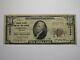 $10 1929 Fairport New York Ny National Currency Bank Note Bill Ch. #10869 Fine