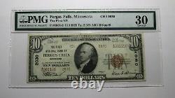 $10 1929 Fergus Falls Minnesota MN National Currency Bank Note Bill Ch 2030 VF30