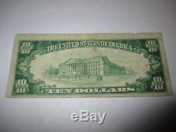 $10 1929 Floral Park New York NY National Currency Bank Note Bill! #12449 FINE