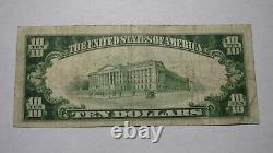 $10 1929 Floral Park New York NY National Currency Bank Note Bill Ch #12449 FINE