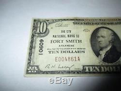 $10 1929 Fort Smith Arkansas AR National Currency Bank Note Bill Ch. #10609 FINE