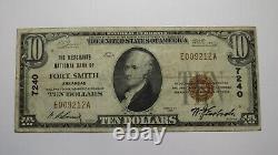 $10 1929 Fort Smith Arkansas AR National Currency Bank Note Bill Ch. #7240 FINE