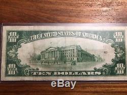 $10 1929 Fort Wayne Indiana IN National Currency Bank Note Bill! 7725