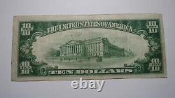 $10 1929 Galva Illinois IL National Currency Bank Note Bill Charter #2793 VF+