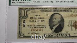 $10 1929 Galveston Texas TX National Currency Bank Note Bill Ch #8899 VF20 PMG