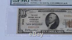 $10 1929 Genesee Pennsylvania PA National Currency Bank Note Bill #9783 VF! PMG