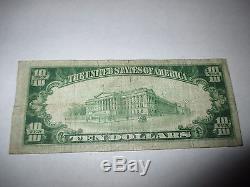 $10 1929 Grand Island Nebraska NE National Currency Bank Note Bill #2779 Fine