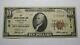 $10 1929 Greenup Illinois Il National Currency Bank Note Bill Ch. #8115 Fine++
