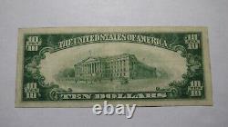 $10 1929 Greenwood Mississippi MS National Currency Bank Note Bill Ch. #7216 VF+