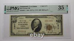 $10 1929 Hammond Louisiana National Currency Bank Note Bill Ch. #11977 VF35 PMG