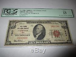 $10 1929 Hampton Iowa IA National Currency Bank Note Bill! Ch. #7843 FINE! PCGS