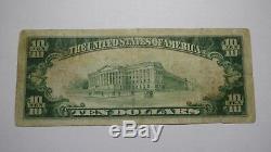 $10 1929 Hartford Michigan MI National Currency Bank Note Bill Ch #9854 FINE